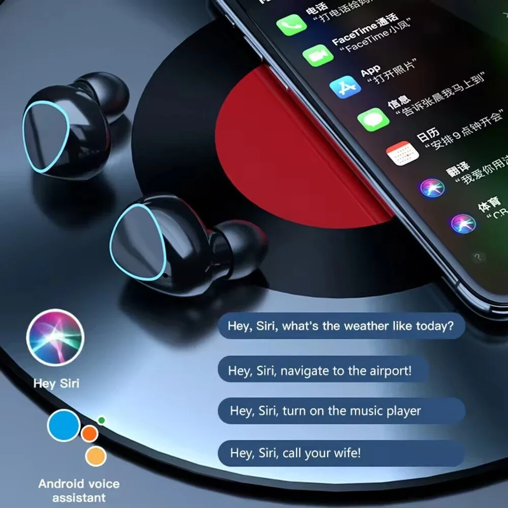 TWS M10 Bluetooth 5.1 Wireless Earbuds Waterproof LED Display Earphones US